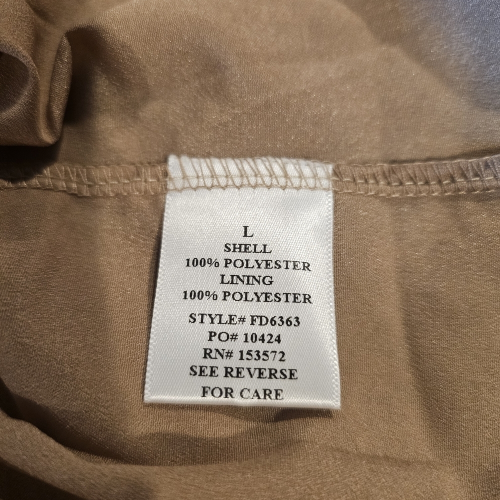 Bohme Lotte Mini Brown & Tan Long Sleeve Dress Sz L - Picture 14 of 16